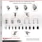 Service Caster 5 Inch 316SS Thermoplastic Rubber Swivel 1-5/8 Inch Stem Caster Set Brake SCC SCC-SS316EX20S514-TPRB-TLB-158-4 - alternate 2